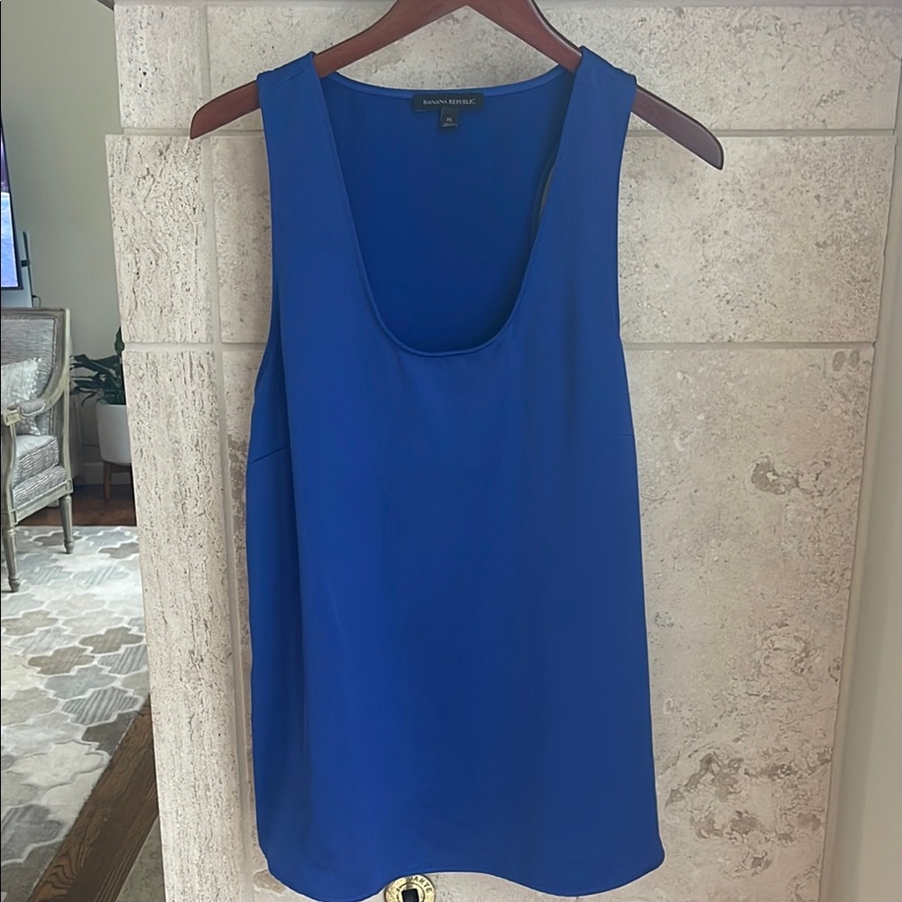 Banana Republic Blue Sleeveless Tank Top